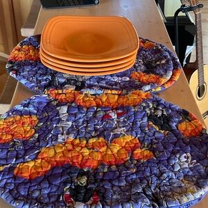 Four Scary Holiday Placemats Set